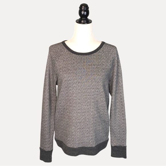 SOFT JOIE Annora two tone terry sweatshirt in charcoal - Picture 1 of 5